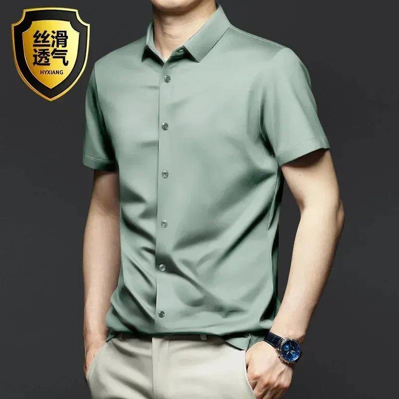 Men's Long Sleeve Non-Iron Wrinkle-Resistant Shirt