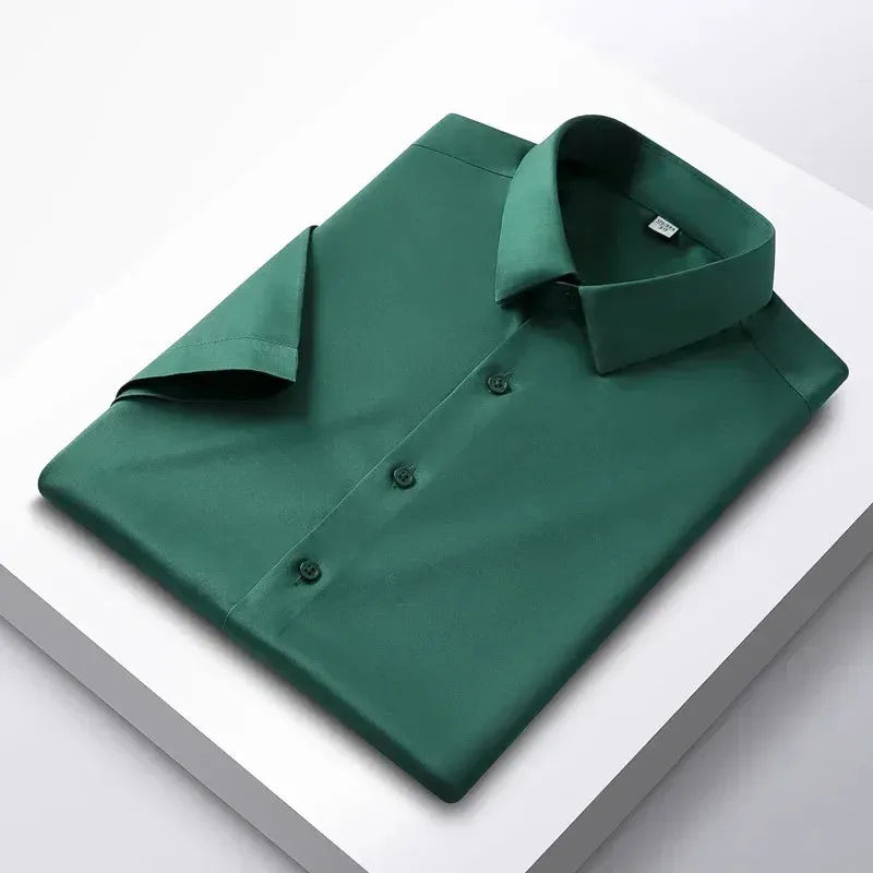 Men's Long Sleeve Non-Iron Wrinkle-Resistant Shirt