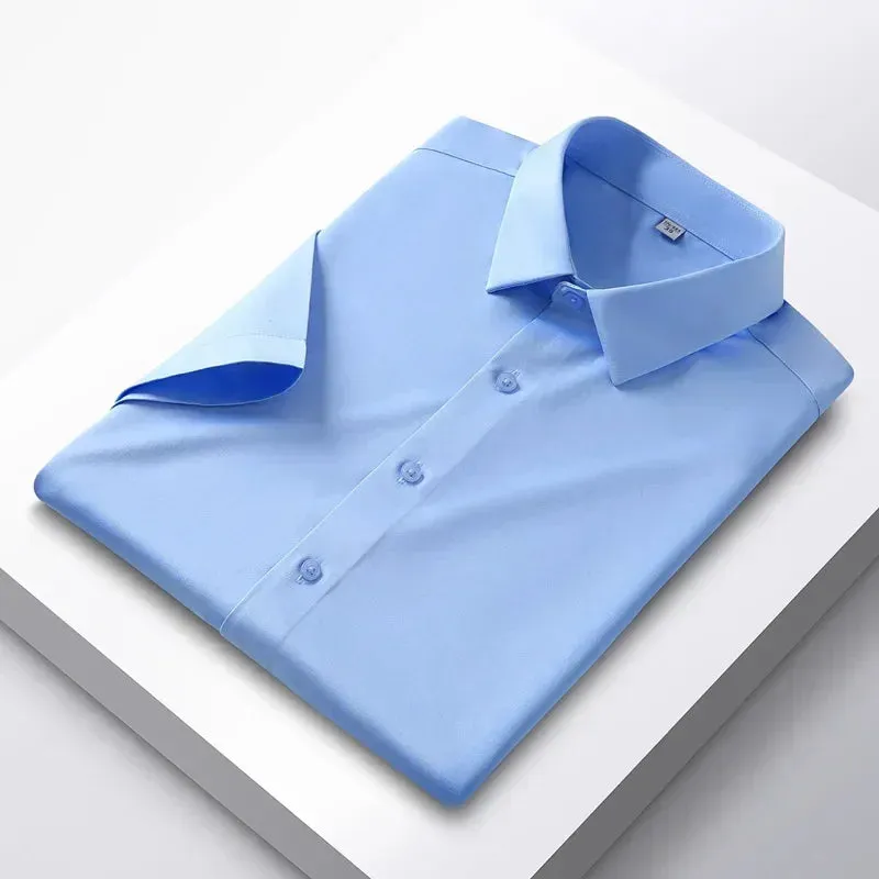 Men's Long Sleeve Non-Iron Wrinkle-Resistant Shirt