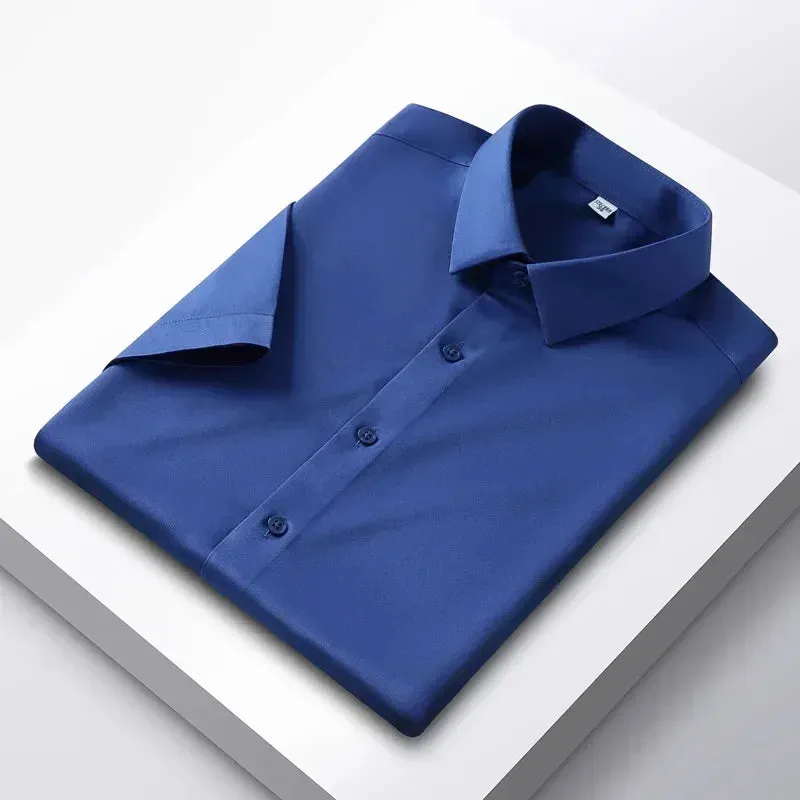 Men's Long Sleeve Non-Iron Wrinkle-Resistant Shirt