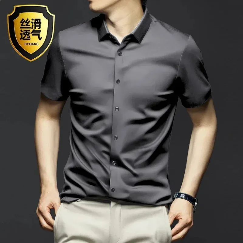 Men's Long Sleeve Non-Iron Wrinkle-Resistant Shirt