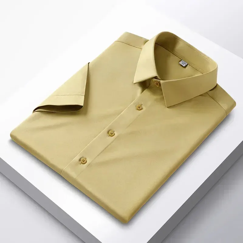 Men's Long Sleeve Non-Iron Wrinkle-Resistant Shirt