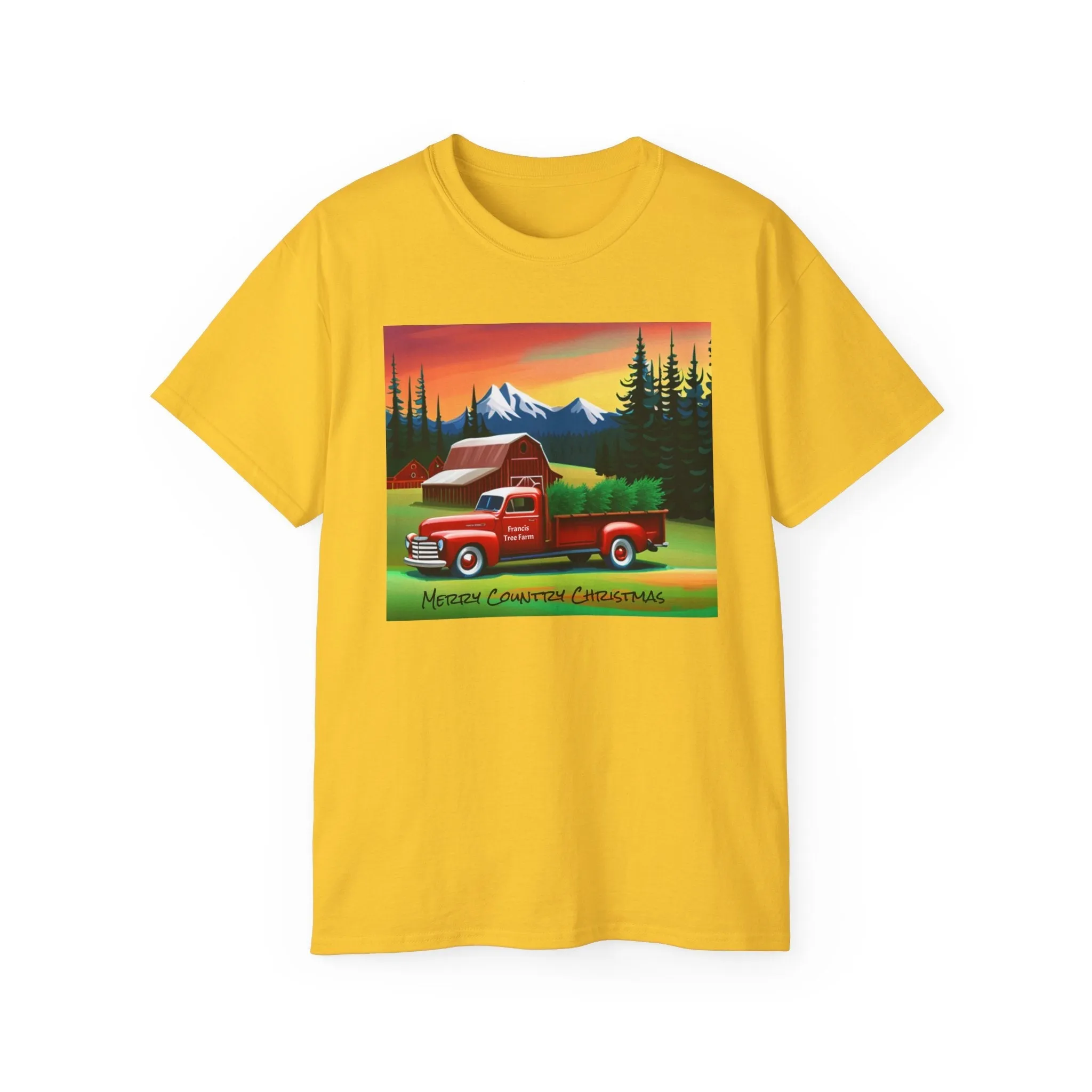 Merry Country Christmas Ultra Cotton Tee