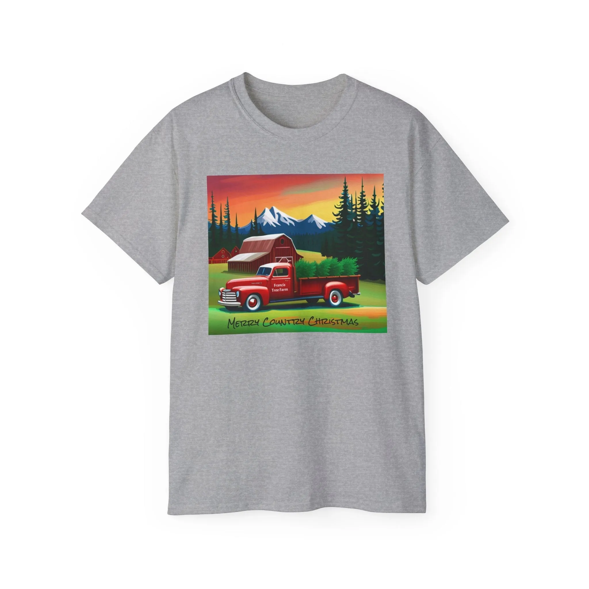 Merry Country Christmas Ultra Cotton Tee