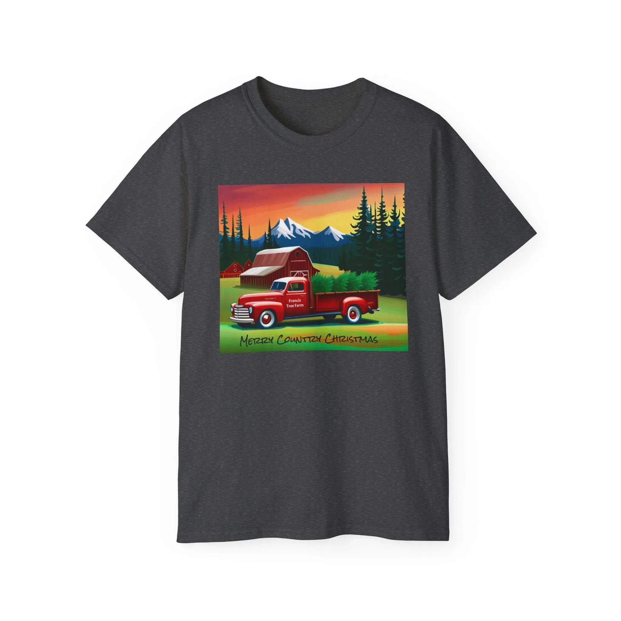Merry Country Christmas Ultra Cotton Tee