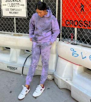 Midnight Lilac Tie Dye Loungewear Set