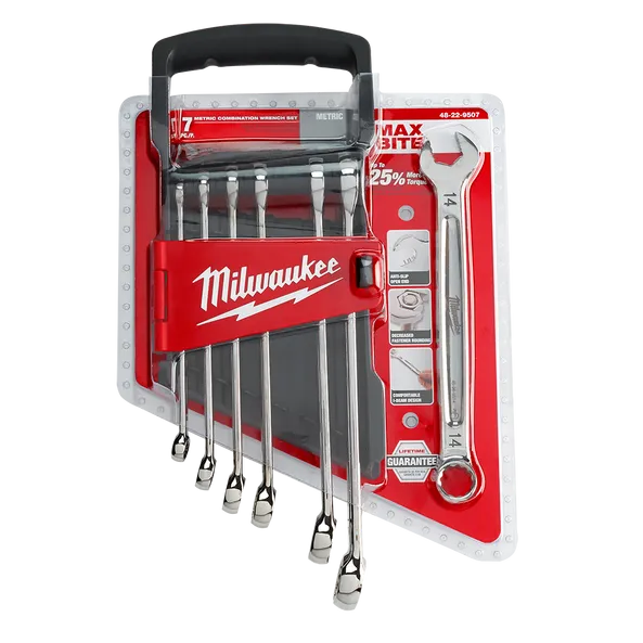 Milwaukee Maxbite fastnøkkelsett. Millimeter.