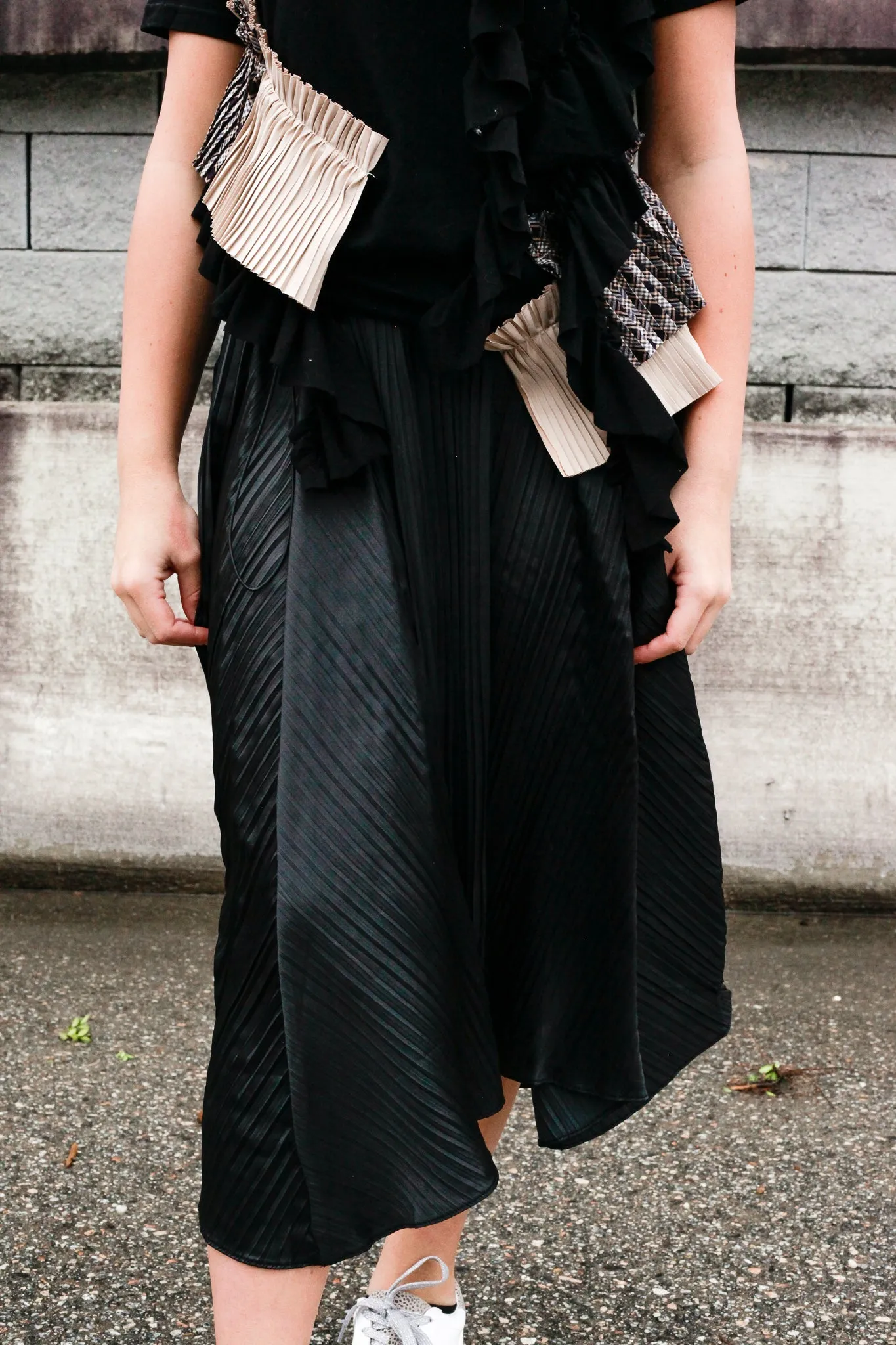 Miss Match Ruffle Tee Top