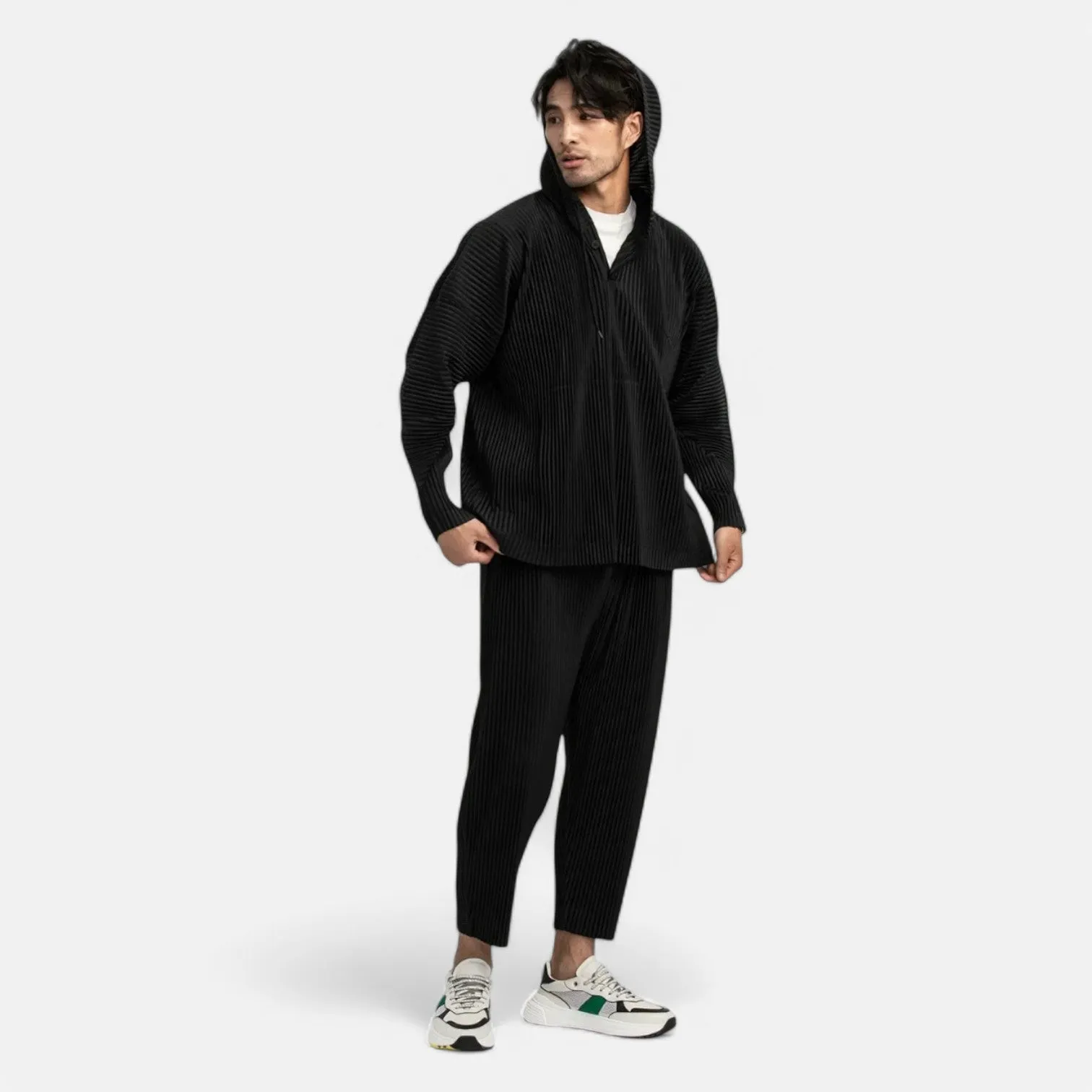 Monacogents | Tapered Miyake Pleated Pants