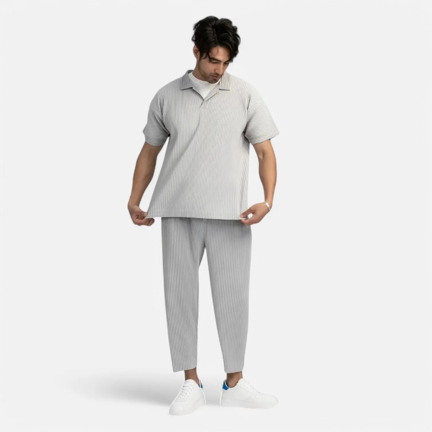 Monacogents | Tapered Miyake Pleated Pants