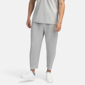 Monacogents | Tapered Miyake Pleated Pants