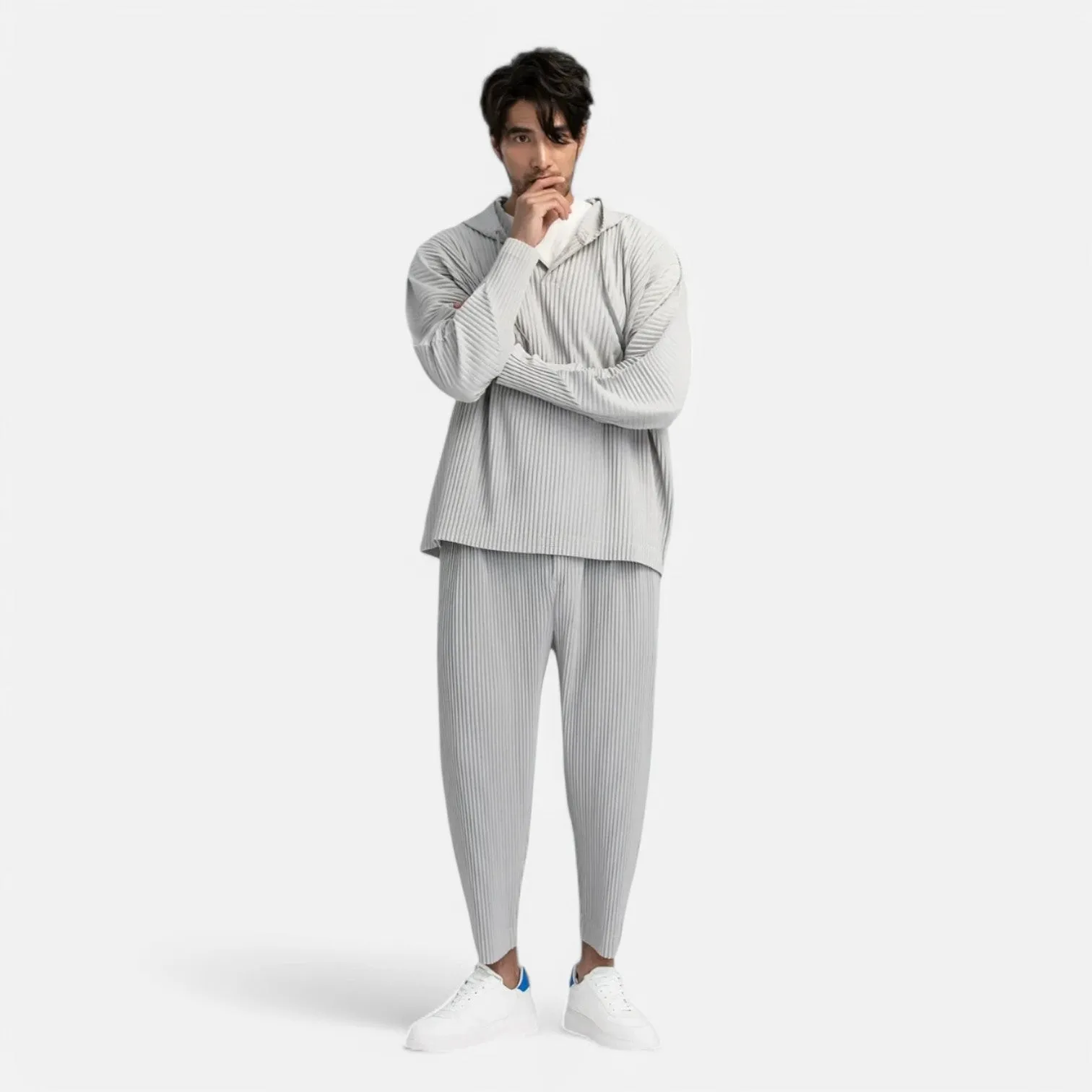 Monacogents | Tapered Miyake Pleated Pants
