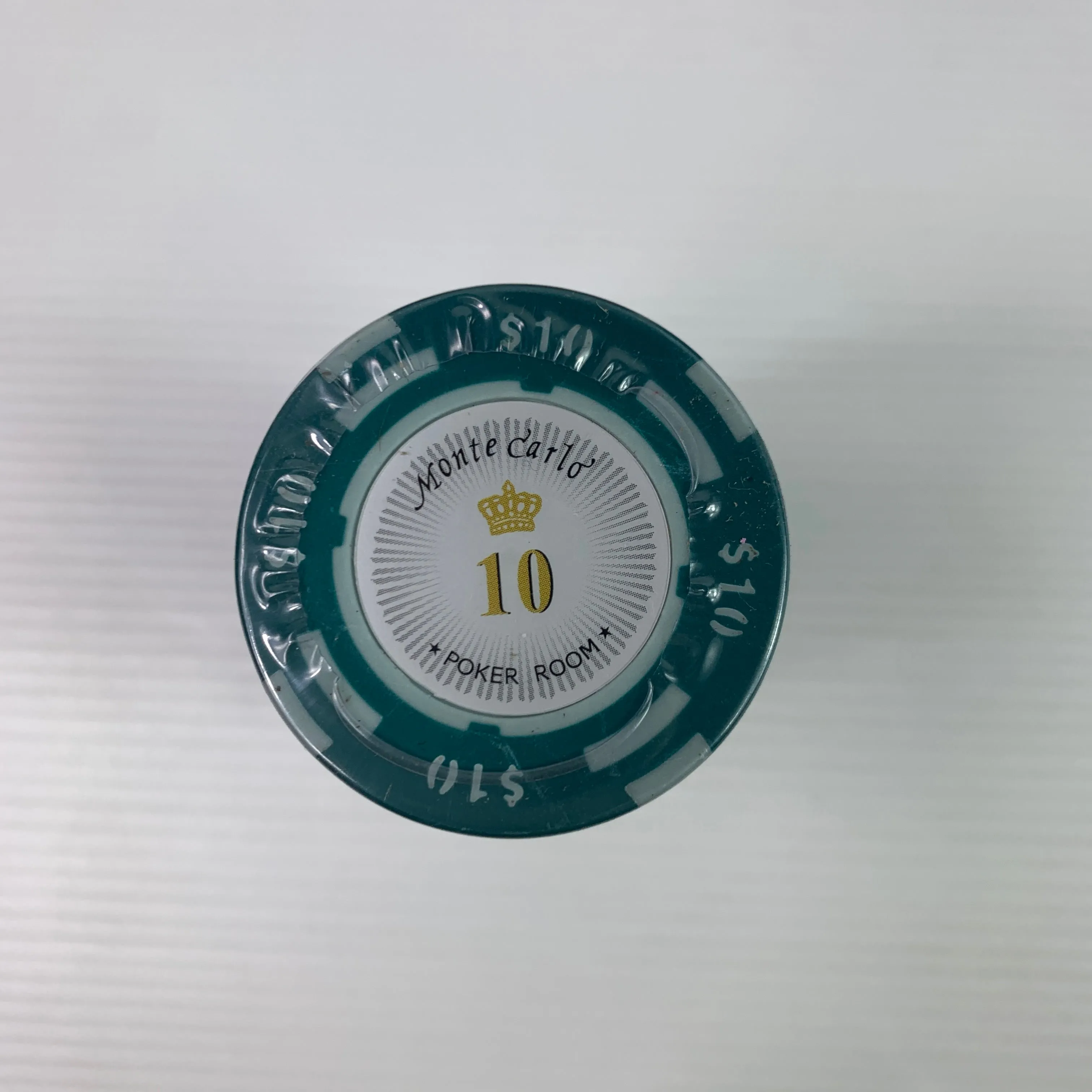 Monte Carlo Crown 1000pce Cash Poker Premium Clay Chip Set 14g w/ Case