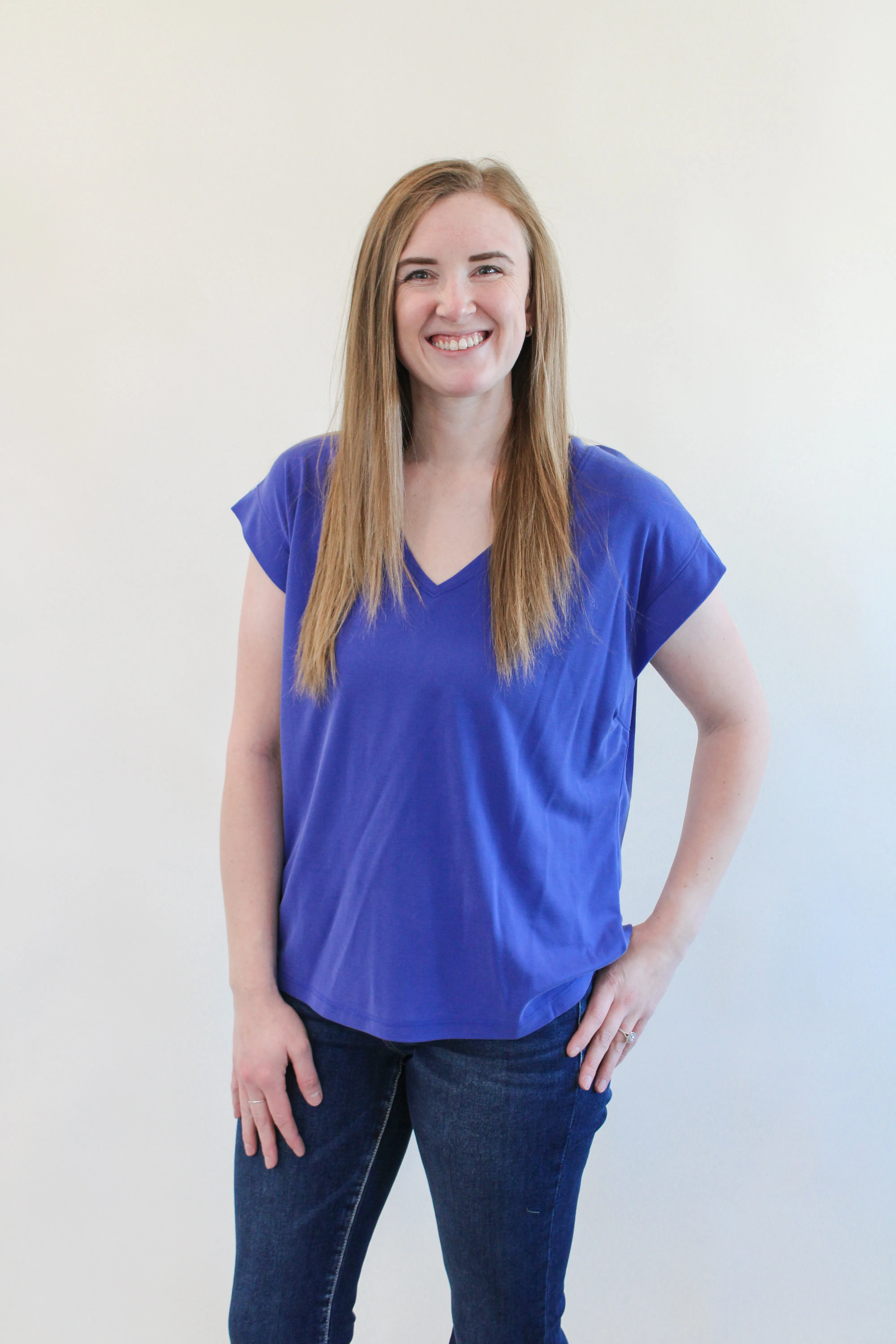 MORGAN MODAL V-NECK TEE