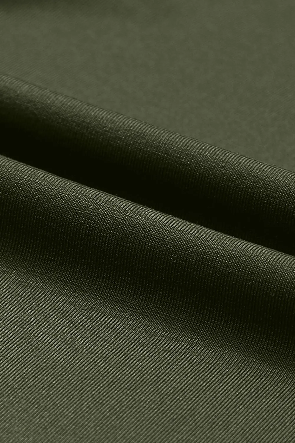 Moss Green Drawstring Waist Pocketed Joggers