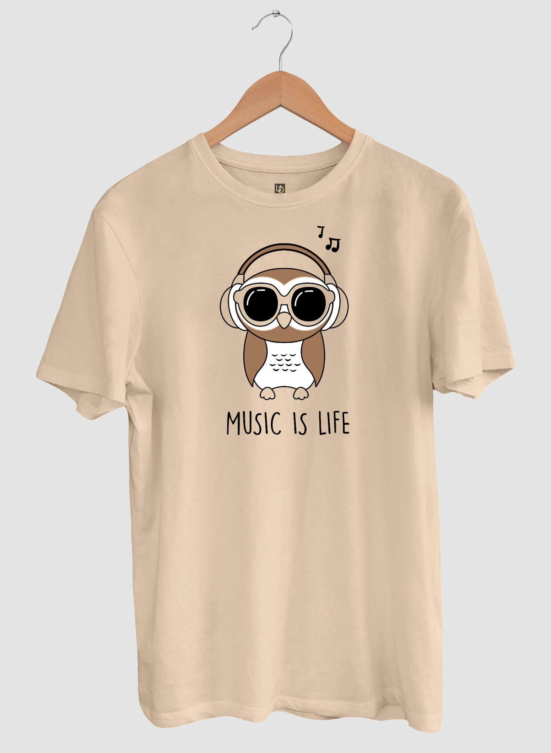 Music is Life Sandal Half Sleeve T-Shirt