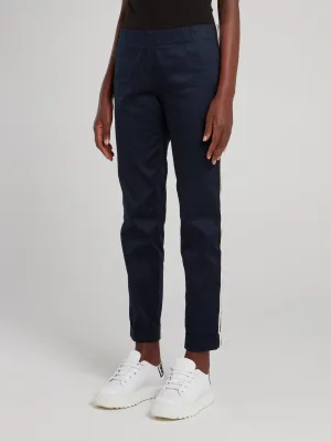 Navy Side Stripe Jogging Trousers