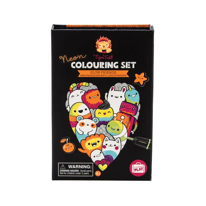 Neon Colouring Set Glow Friend