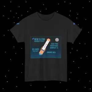 New Glenn Maiden Flight Nebular Finds Spaceflight Mission T-Shirt