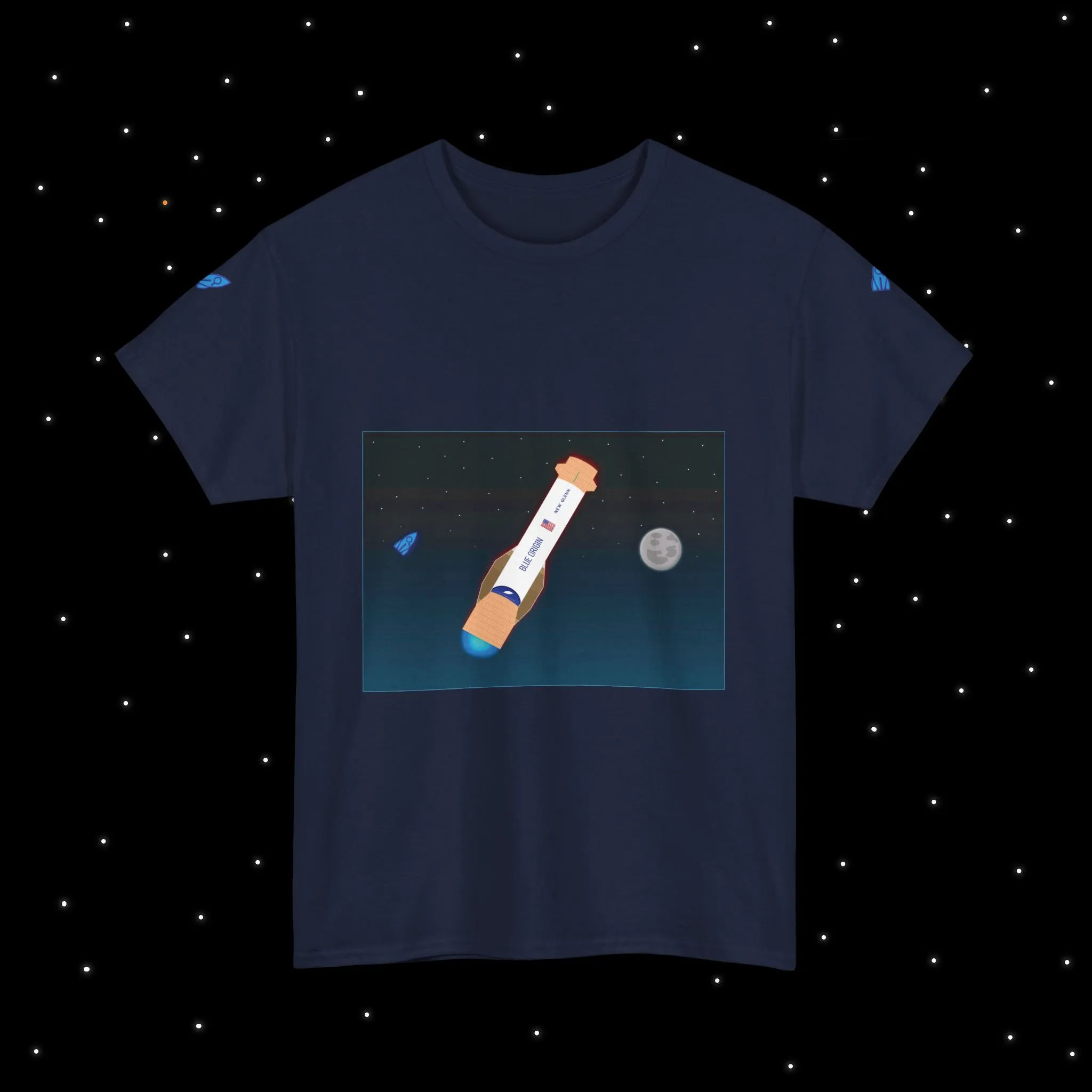 New Glenn Maiden Flight Nebular Finds Spaceflight Mission T-Shirt