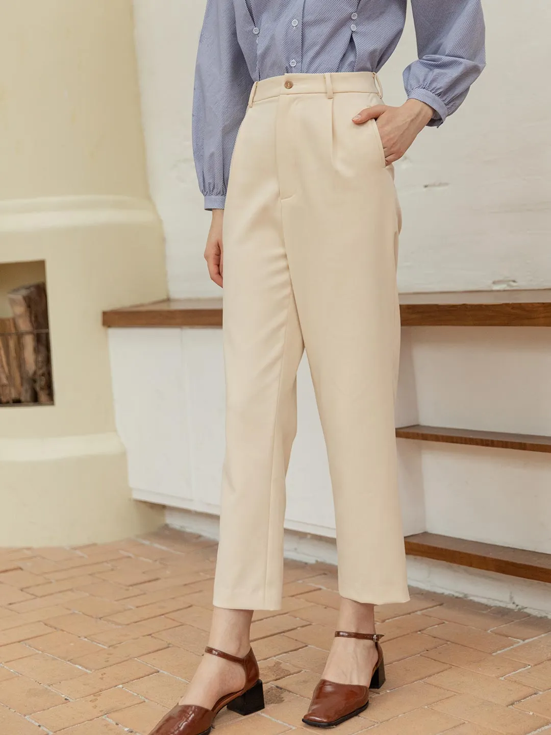 Nora Straight Suit Pants