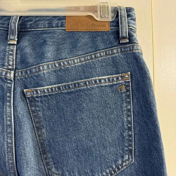 NWT Madewell Low Slung Straight Denim Pants Blue Size 23