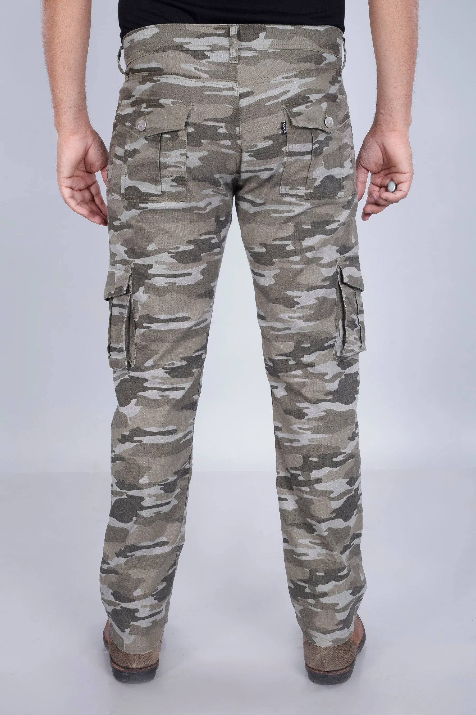 Olive Camo Stretch Cargo Pants