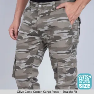 Olive Camo Stretch Cargo Pants