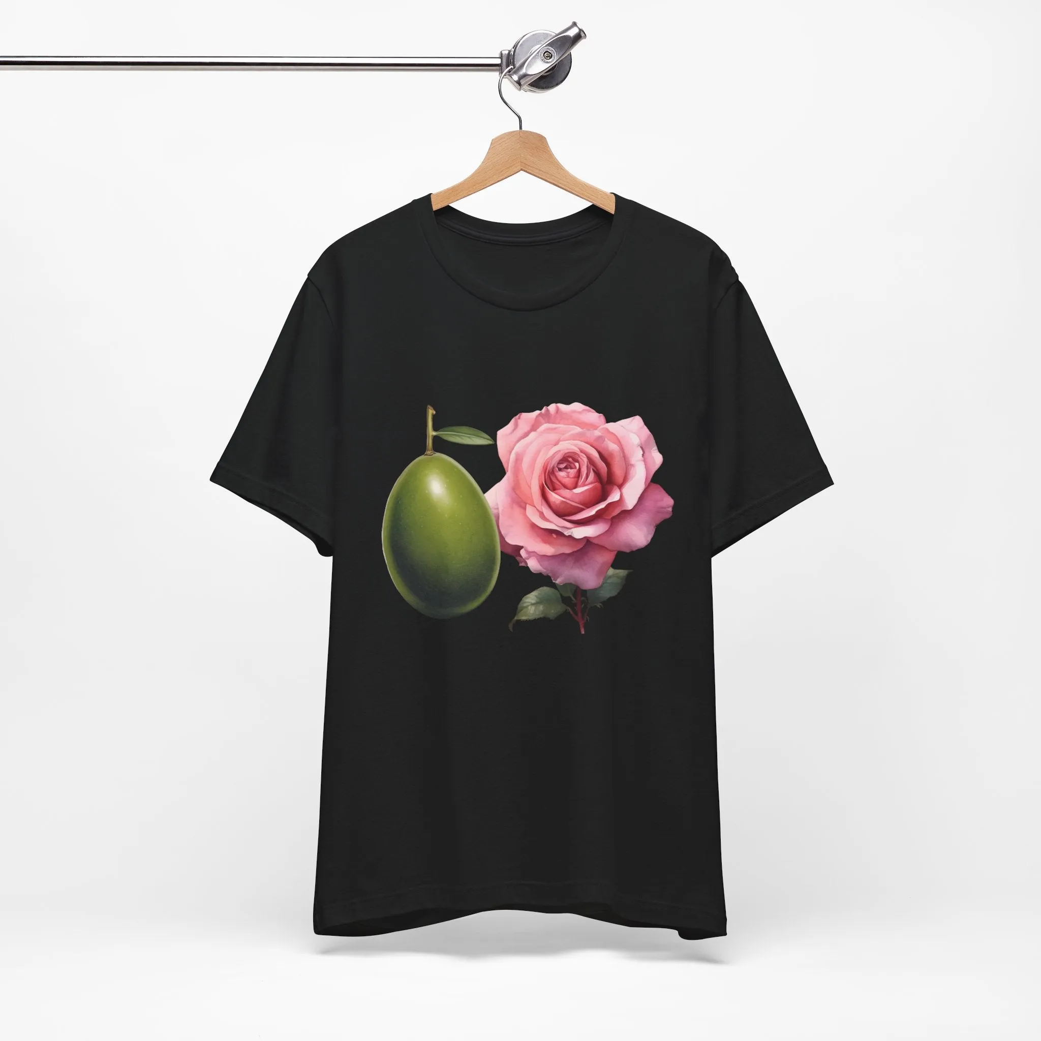 Olives and roses / Hydroxytyrosol makeup / Olive trees / Unisex Jersey Short Sleeve Tee