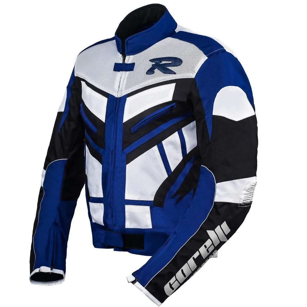 Olymp Blue Motorcycle Racing Textile Jacket