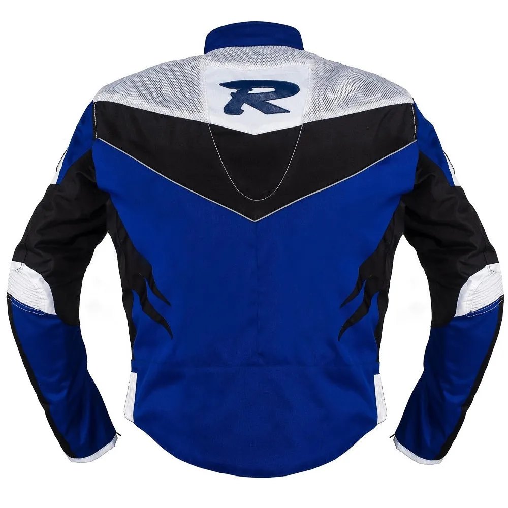 Olymp Blue Motorcycle Racing Textile Jacket