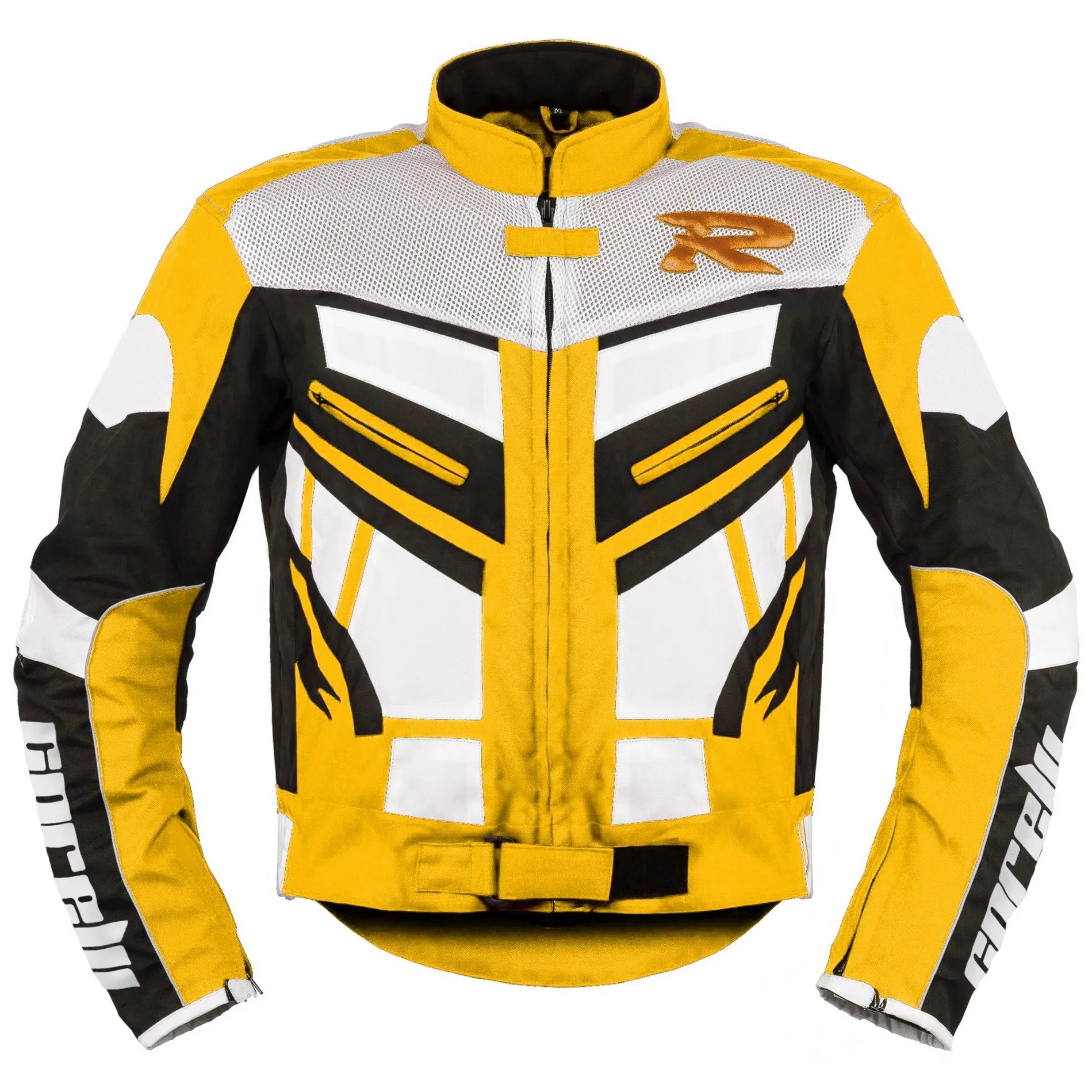 Olymp Yellow Motorcycle Racing Textile Jacket