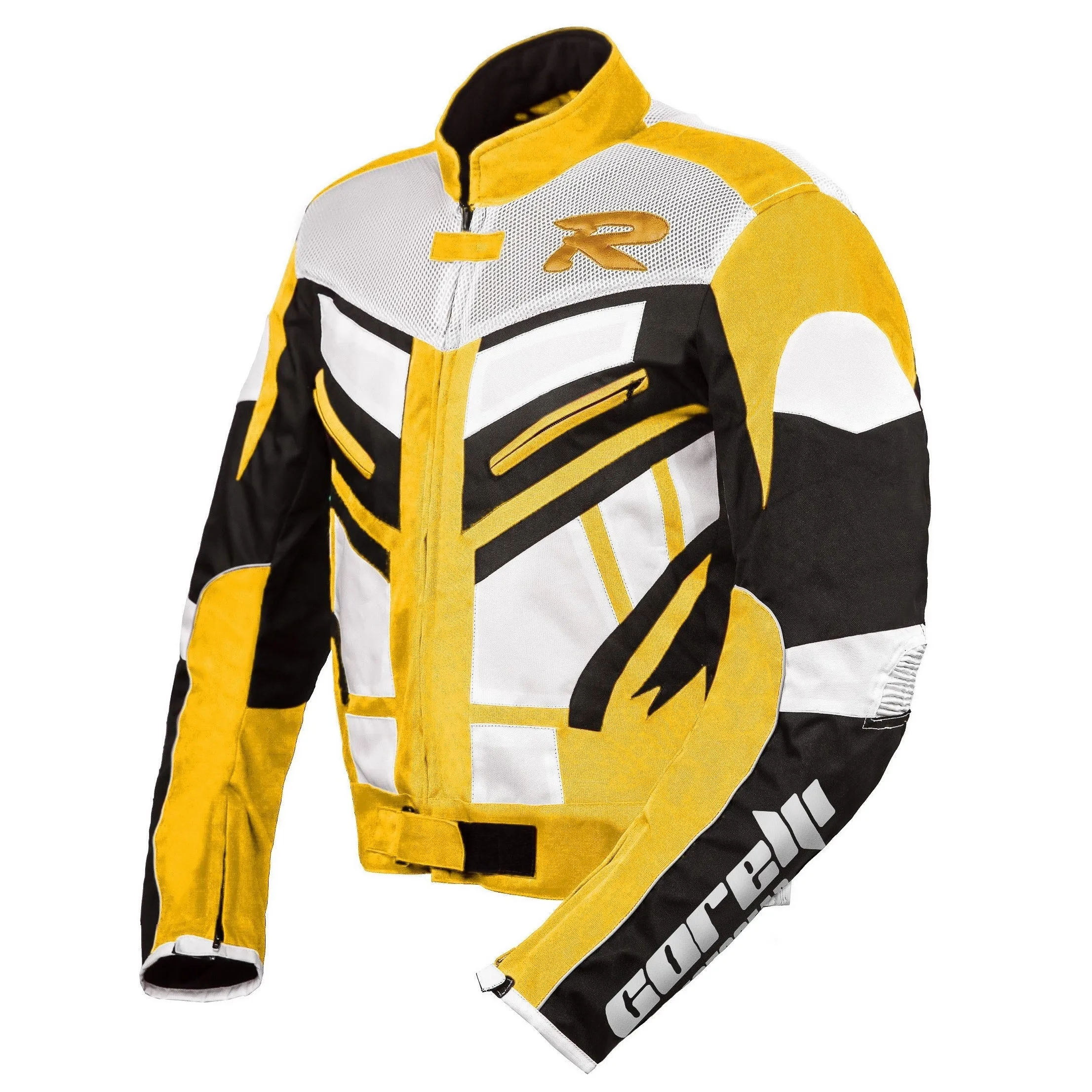Olymp Yellow Motorcycle Racing Textile Jacket