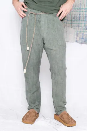 P38 Wild Silk & Hemp Uneven Dye Sea Green