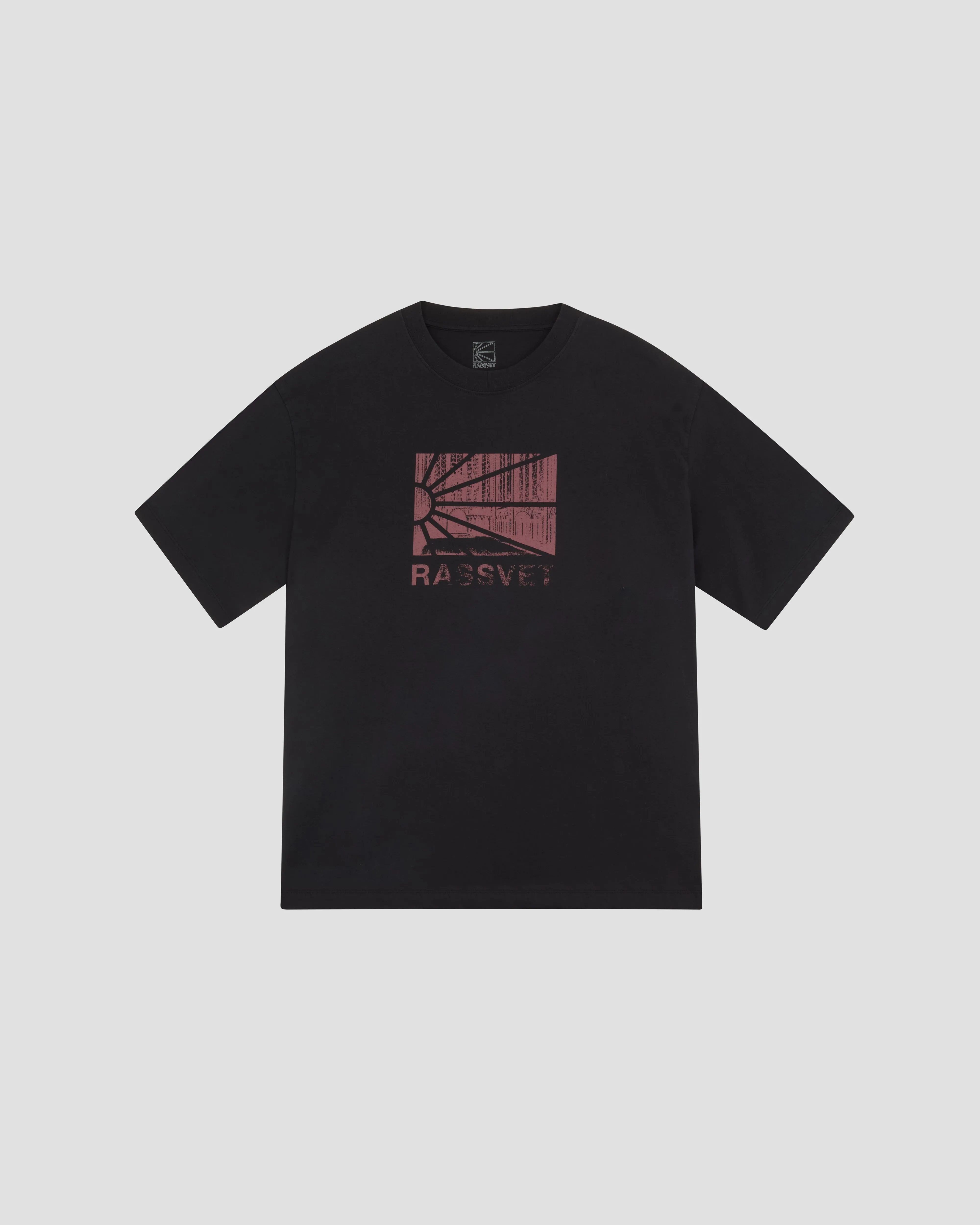 PACC16T001~RAY LOGO TEE - BLACK