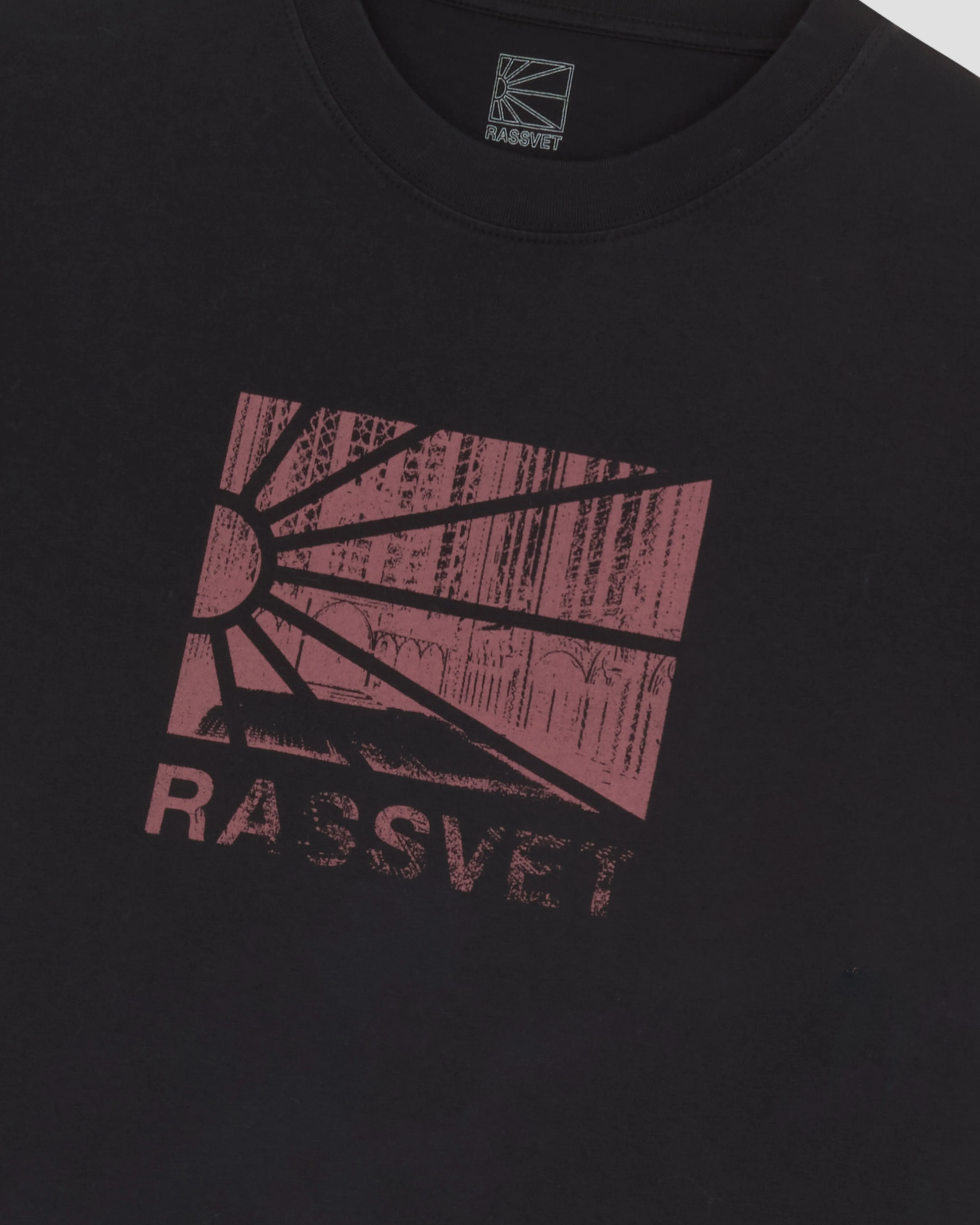 PACC16T001~RAY LOGO TEE - BLACK