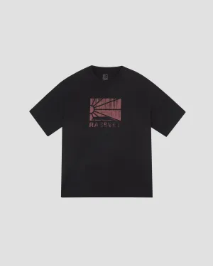 PACC16T001~RAY LOGO TEE - BLACK