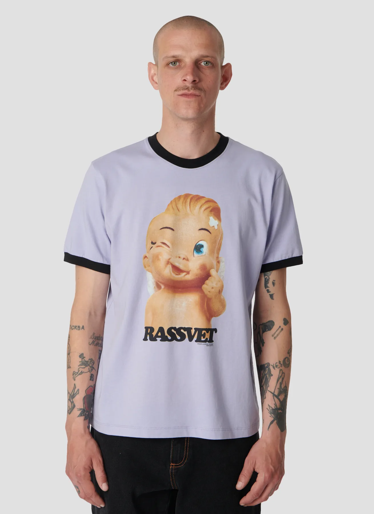 PACC16T004~MERCI RINGER TEE - LAVENDER