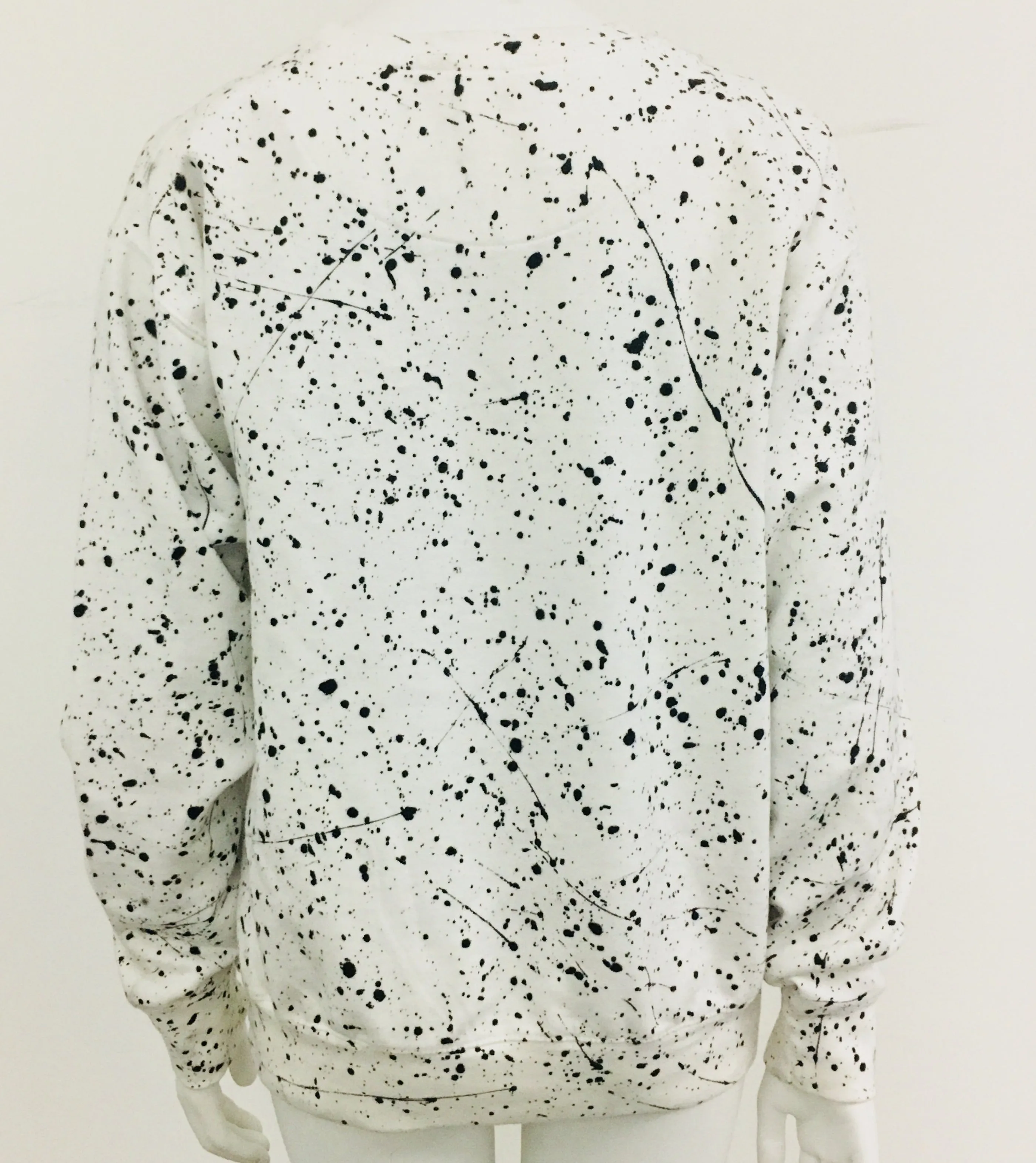 Paint Splatter Skull Tie Dye Crewneck