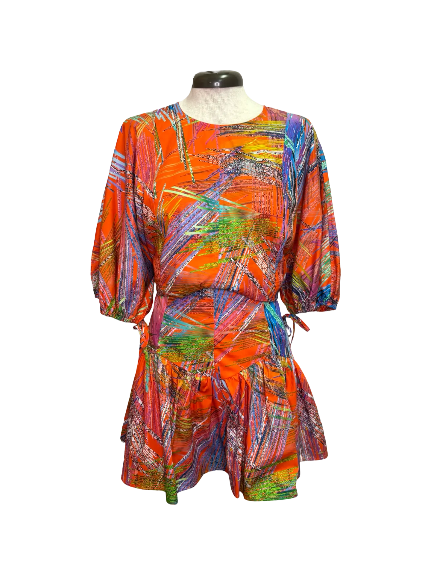 Paintbrush Gored Flounce Skort