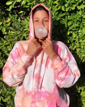 Peach Sherbert Tie Dye Hoodie