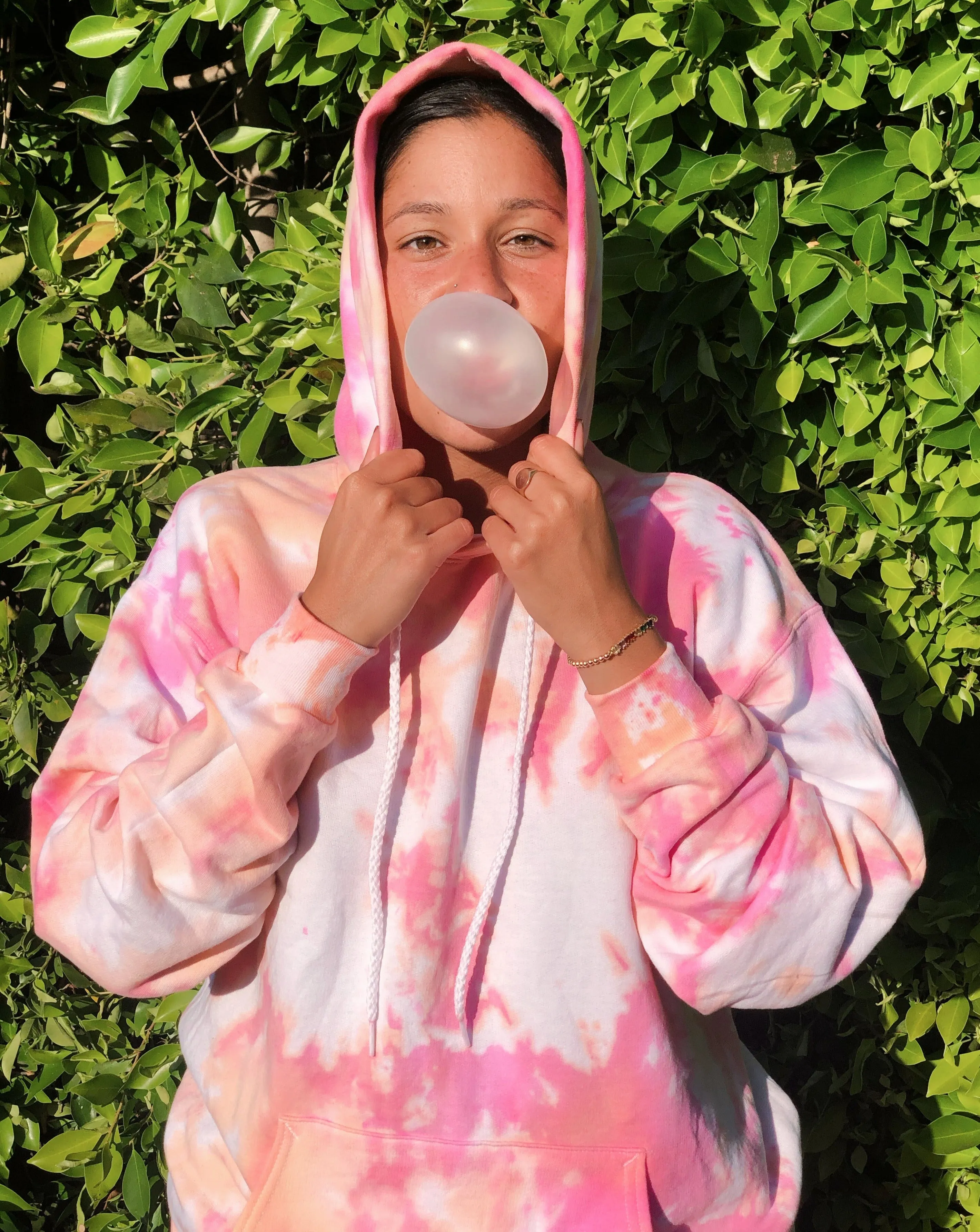 Peach Sherbert Tie Dye Hoodie