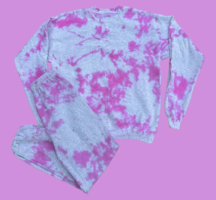 Pink Ash Tie Dye Loungewear Set
