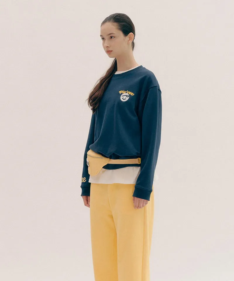 PIV'VEE Calivee Embroidery Sweatshirt - Ocean Navy
