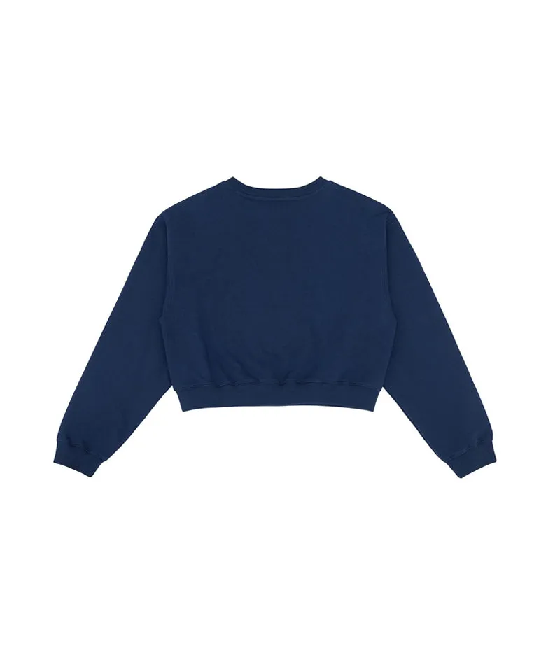 PIV'VEE Calivee Embroidery Sweatshirt - Ocean Navy