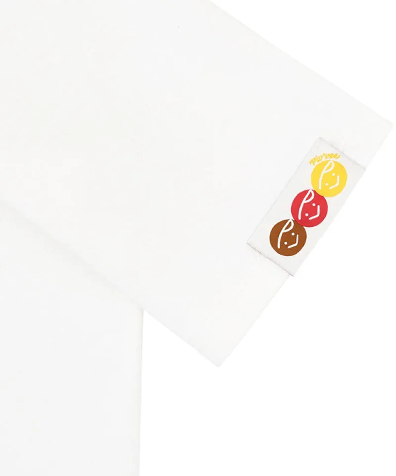 PIV'VEE ee Logo Half Sleeve Sweatshirt - Cloud White