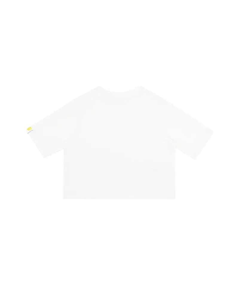 PIV'VEE ee Logo Half Sleeve Sweatshirt - Cloud White