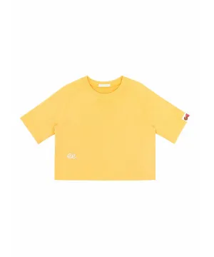 PIV'VEE ee Logo Half Sleeve Sweatshirt - Mustard Yellow