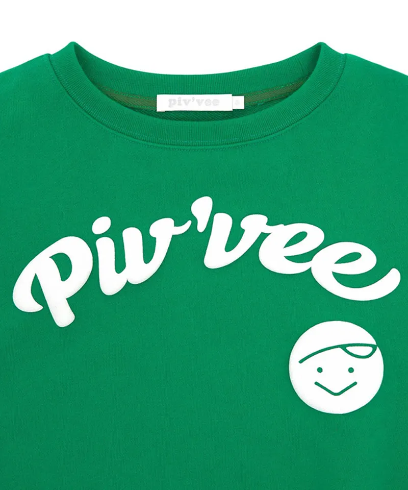 PIV'VEE Marshmello Sweatshirt - Pine Green