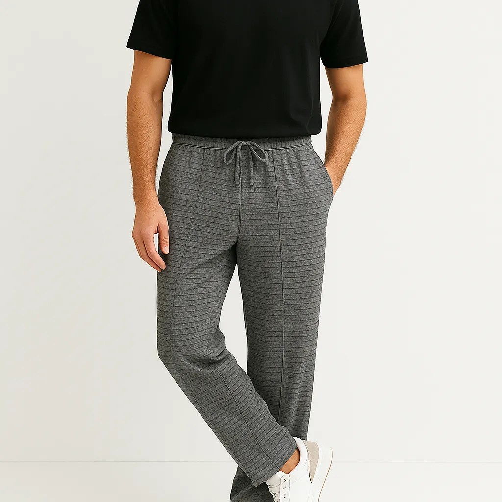 Premium Relaxed-Fit Trousers - Breeze Stripe